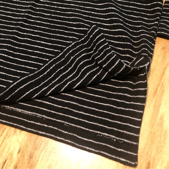 J. Jill Heavy Cotton 3/4 Sleeve Pullover Tunic Stripes Large - Picture 3 of 13